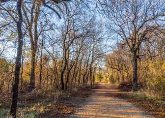 Fototapeta premium Brownwood Tx Riverside park autumn fall 