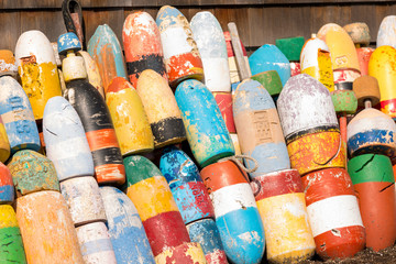 Weatherd New England Fishing Buoys