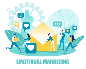 Emotional Marketing and Targeting Ad Flat Banner