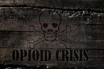 Opioid Crisis Concept