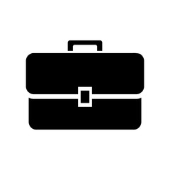 Obraz premium briefcase vector icon, logo isolated on white background