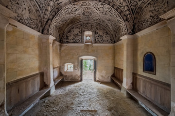 Naklejka premium Interior of an old church
