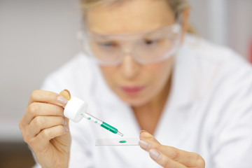 woman working in a lab