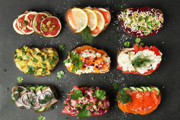 Smorrebrod is a traditional Scandinavian open-faced sandwich