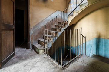 staircase in an old building