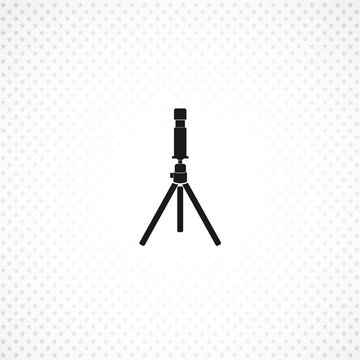 camera tripod vector icon for mobile concept and web apps design