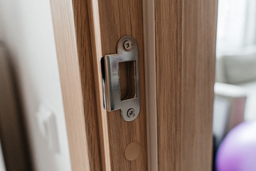 Door lock and door closeup