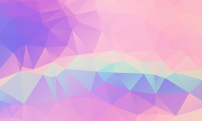 Low poly grid holographic triangles background