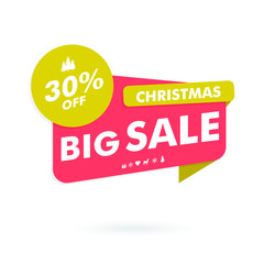 special sale template banner - merry christmas sale