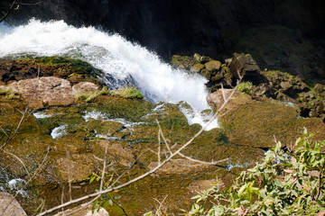 Victoria Falls during dry season, Zimbabwe / Zambia
