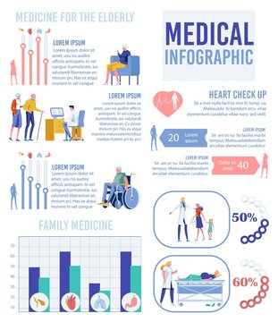 Medical Infographic Banner, Family Healthcare.