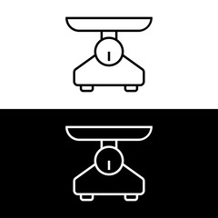 Weighing scale icon for web and mobile
