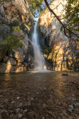 Fototapeta na wymiar Waterfall on Nugal beach, Makarska