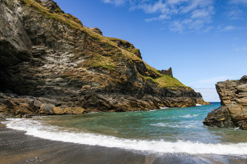 Fototapeta na wymiar Rugged coastline of Cornwall