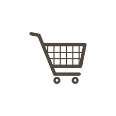 Trolley icon. Shopping Cart Icon. Shopping cart illustration for web, mobile apps. Shopping cart trolley icon vector
