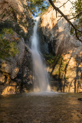 Fototapeta na wymiar Waterfall on Nugal beach, Makarska