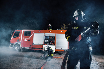 Fire service team