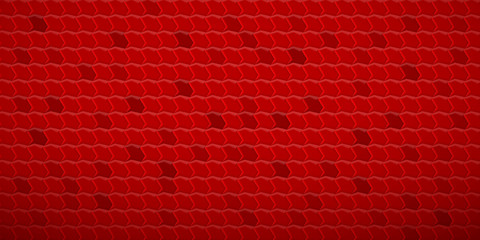 Fototapeta na wymiar Abstract tiled background of polygons fitted to each other, in red colors