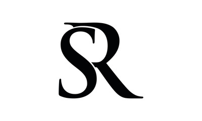 Abstract SR vector logo