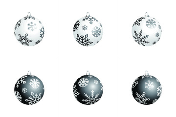 Grey Chistmas Ball