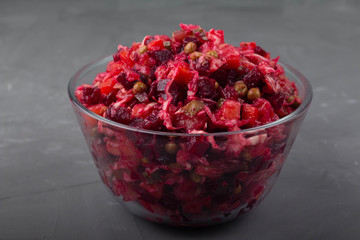 Vinaigrette, Russian vegetable salad