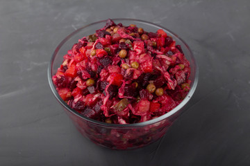 Vinaigrette, Russian vegetable salad