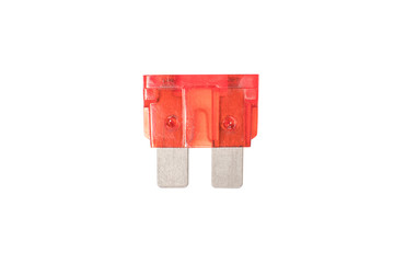 standard type of car fuse isolated on white