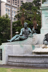 Sydney / New South Wales / Australia / 14-12-2019. Governor Phillip Fountain. Statue