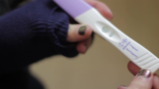Pregnancy test close up
