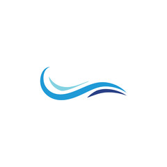 Fototapeta na wymiar Waves Logo Template vector symbol