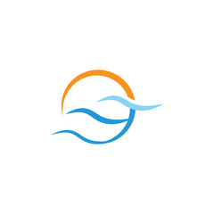Waves Logo Template vector symbol