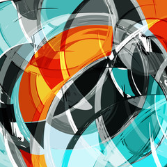 Fototapeta premium abstract color pattern in graffiti style quality illustration for your design