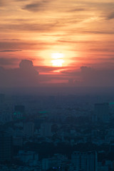 Fototapeta na wymiar Ho Chi Minh Sunset