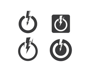power logo icon vector illustraion