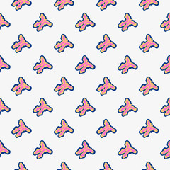 grunge colored graffiti seamless pattern illustration