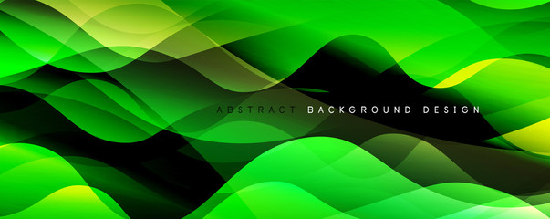 Trendy simple fluid color gradient abstract background with dynamic wave line effect. Vector Illustration For Wallpaper, Banner, Background, Card, Book Illustration, landing page