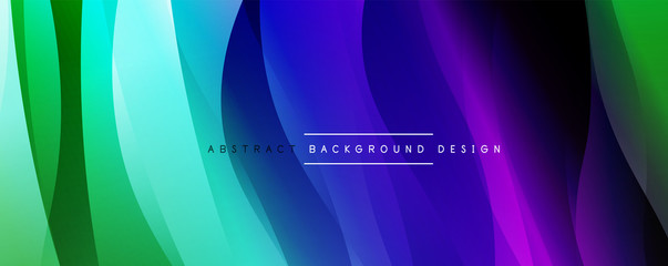Dynamic trendy simple fluid color gradient abstract background with line effects. Vector Illustration For Wallpaper, Banner, Background, Card, Book Illustration, landing page