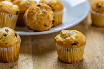 Mini chocolate chip muffins