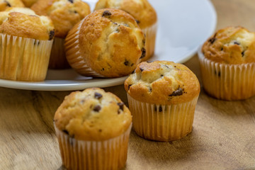 Mini chocolate chip muffins