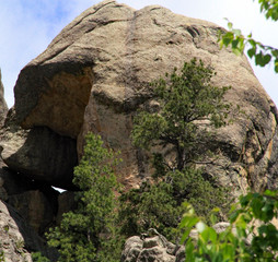 Mount Rushmore boulder