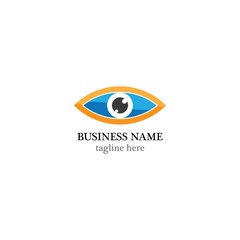 Eye care logo template vector icon design