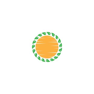 Sun logo template vector icon illustration