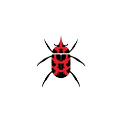 Bug logo vector icon design