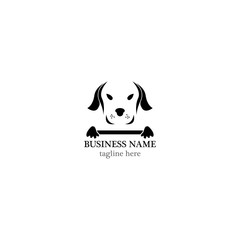 Dog logo template vector icon design