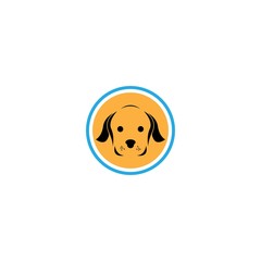 Dog logo template vector icon design