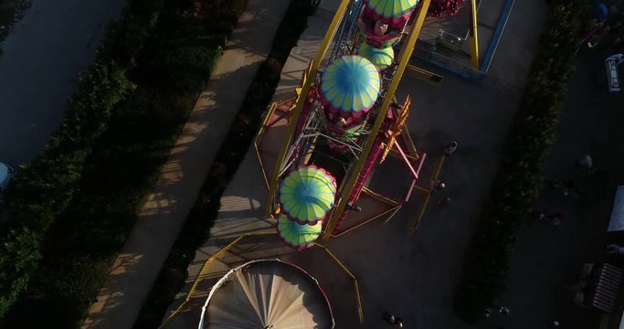 Amusement Park Aerial View