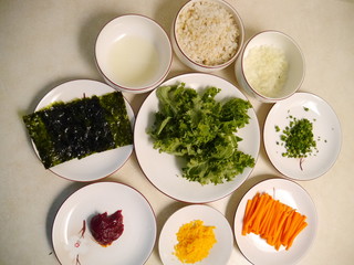 ingredients for bibimbap