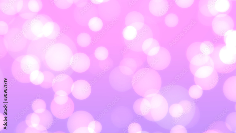 Wall mural abstract beautiful double bokeh light blurred glowing pastel gradient background. concept for weddin