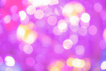 Fototapeta premium Defocused lights blurred abstract pink color background