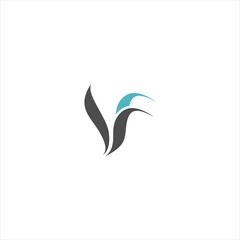 Obraz premium vector logo with the initials 